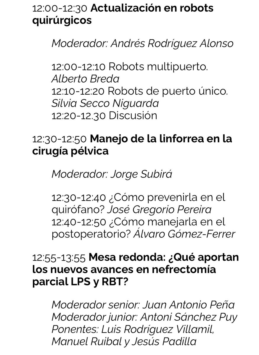 #LELR25 mañana os esperamos a partir de las 8:30 con la Mesa Redonda  sobre el Manejo quirúrgico de próstatas de menos de 100 grs 
aeu.es/reuniones/lelr…
<a href="/InfoAeu/">AEU</a>