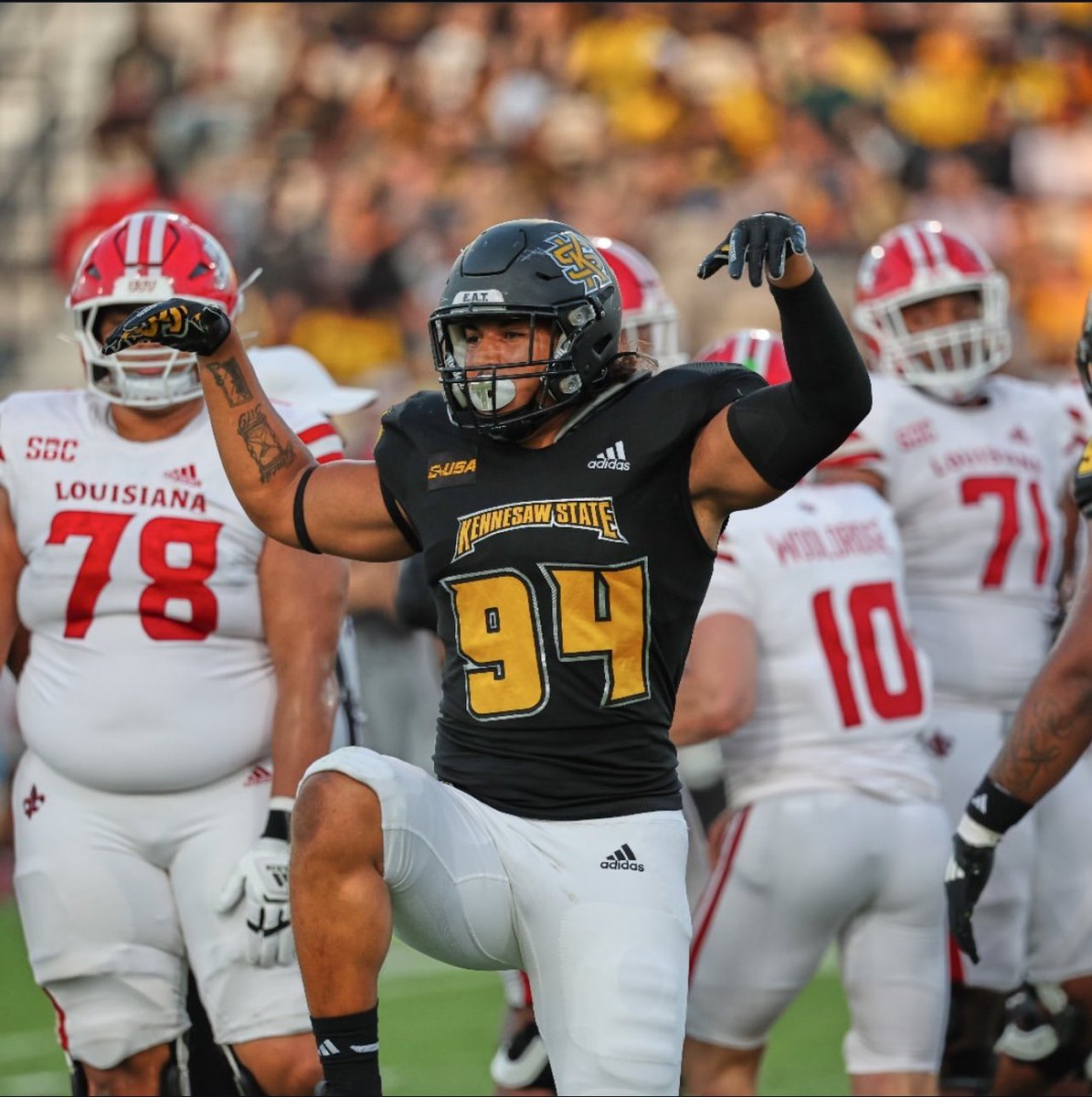 AGTG ✝️ After a great conversation with <a href="/CoachWhitlow/">David Whitlow, Jr.✨</a> I’m blessed to receive an offer from Kennesaw State🟡⚫️🦉<a href="/Madhousefit/">Madhouse Training</a> <a href="/coachswift64/">Coach T. Swift</a> <a href="/we2_football/">Wetumpka Football</a> <a href="/TCraw3/">Shock Peformance Training</a> <a href="/GrindLab/">GrindLab Academy</a> <a href="/CoachMorton28/">Marvin Morton</a> <a href="/TheCoachBear48/">BEAR Woods</a> <a href="/HallTechSports1/">Hall-Tech Sports</a> <a href="/CoachFagan_5/">Coach Fagan</a>