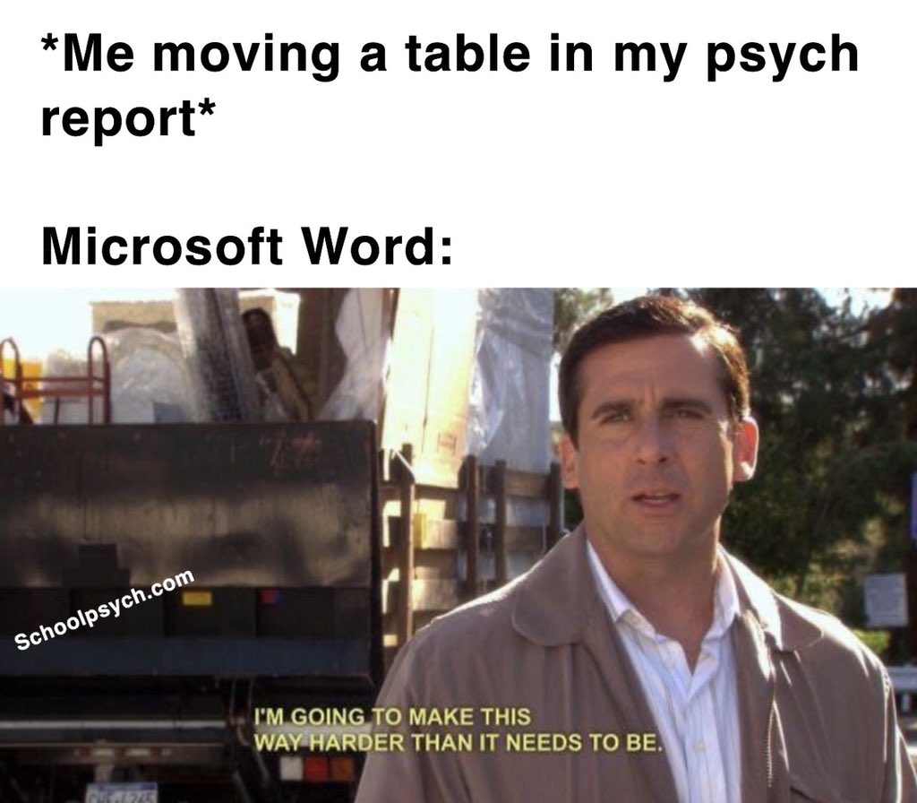 SchoolPsychDCom's tweet photo. It reformatted the entire document🙃 #schoolpsychproblems https://t.co/kPGpF3Dl6T