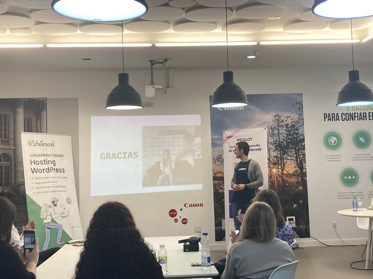 Gracias a <a href="/luisestevez_es/">Luis Estévez</a> por su charla y a <a href="/SiteGround_ES/">SiteGround España</a> y <a href="/weglot/">Weglot</a> por su patrocinio