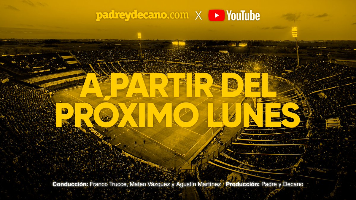 A partir del lunes, Padre y Decano en vivo por YouTube.