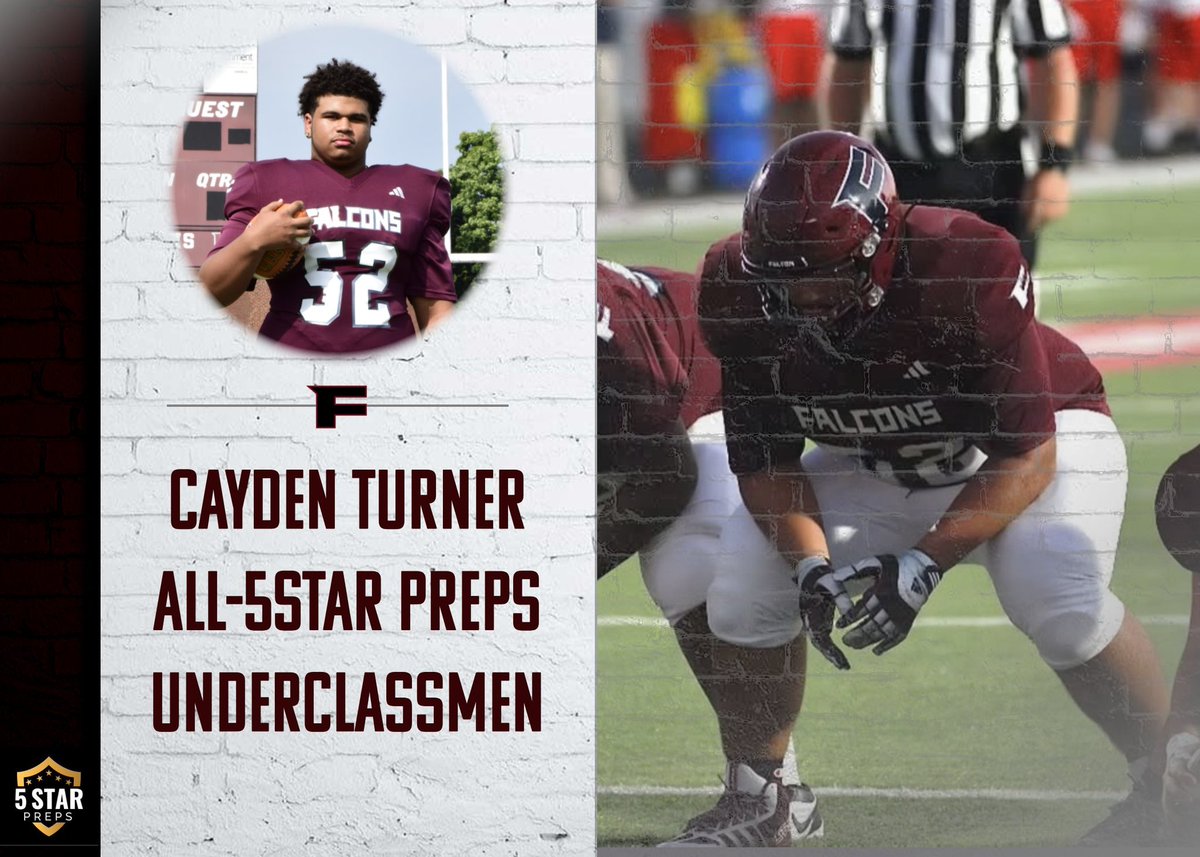 Cayden Turner 

𝗙𝗶𝗿𝘀𝘁 𝗧𝗲𝗮𝗺

𝗔𝗹𝗹-𝟱𝗦𝘁𝗮𝗿 𝗣𝗿𝗲𝗽𝘀 𝗨𝗻𝗱𝗲𝗿𝗰𝗹𝗮𝘀𝘀𝗺𝗲𝗻