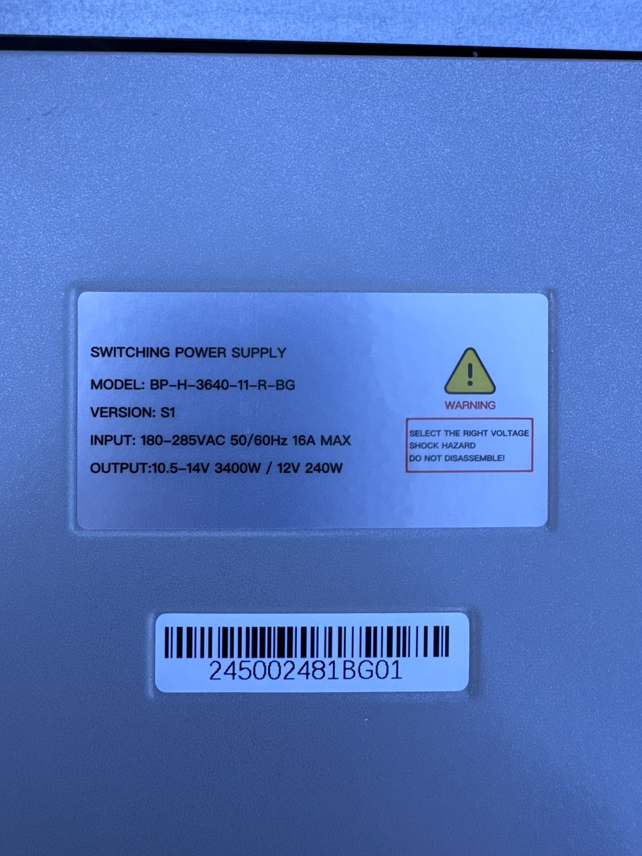 🚨EMERGENCY SHUTDOWN🚨

Effective immediately, we are shutting down all Ice River AL3 models. The power supply is rated for 3400 W and the units are pulling nearly 3600 W and we’ve already had one power supply burn at the socket. 

We will be contacting Ice River to find out why