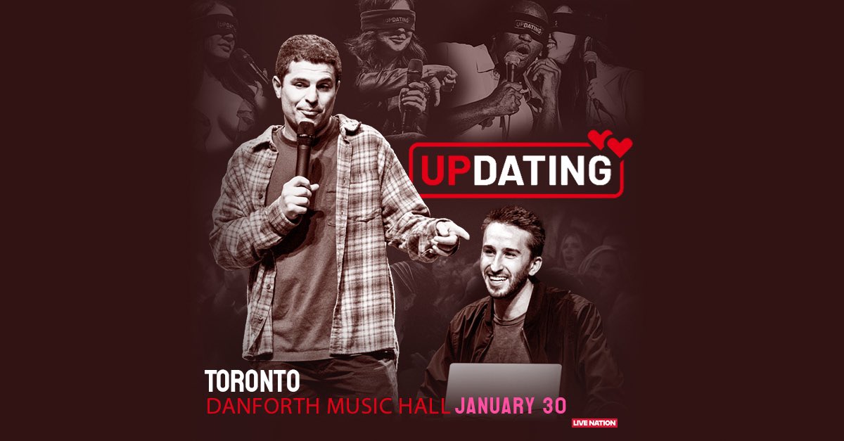 TheDanforthMH's tweet image. TONIGHT: Don’t miss the drama unfold, in real-time, with love, laughter, and a little chaos, as #UpDating hits the stage for a sold-out crowd at The Danforth Music Hall! Set times below:
7pm - Doors
8pm - Show
**All set times are subject to change
