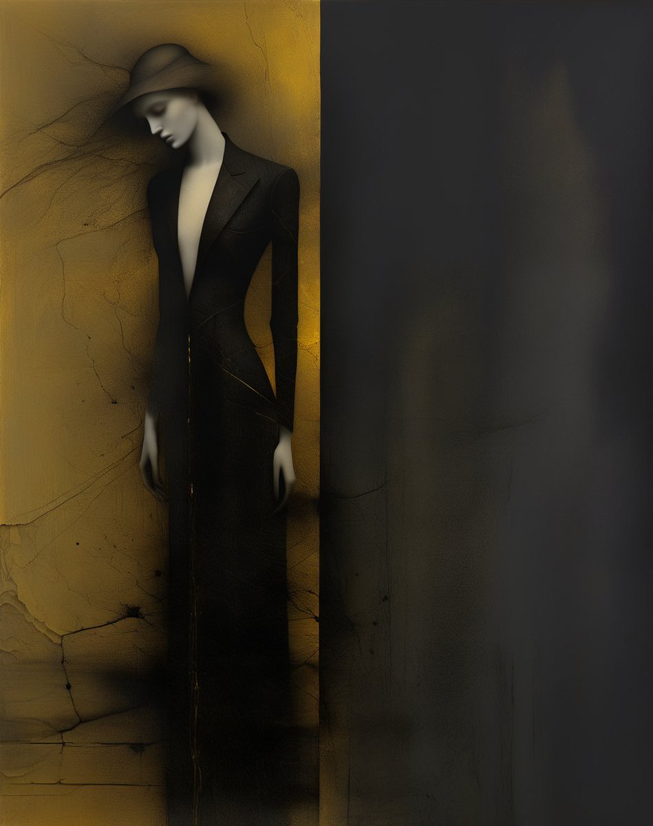 andy_corah's tweet image. Where She Ends, Emptiness Begins ⚖️🌙 
#Art #introspective #AIArt