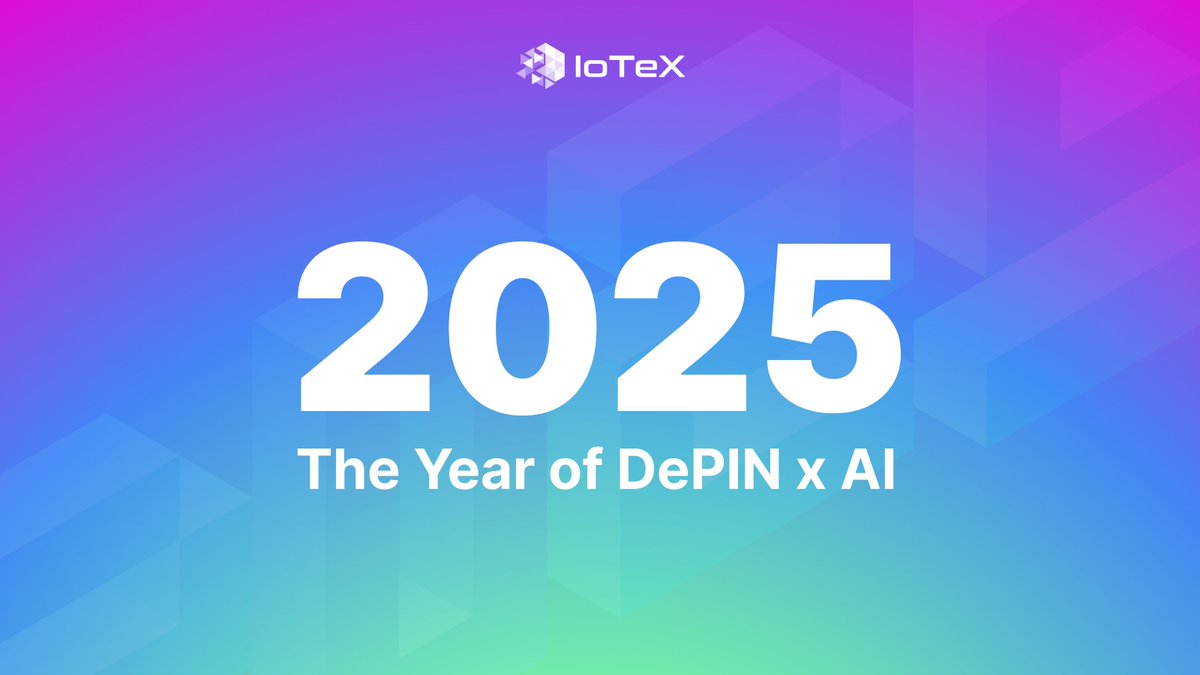 iotex_io's tweet image. 2025 is the year IoTeX takes DePIN x AI to the next level.
From Physical AI to QuickSilver, U.S. expansion, and the first-ever DePIN + AI Assets Reserve, we're building the infrastructure for AI to interact with the real world.
Here’s what's coming in 2025. 🧵👇