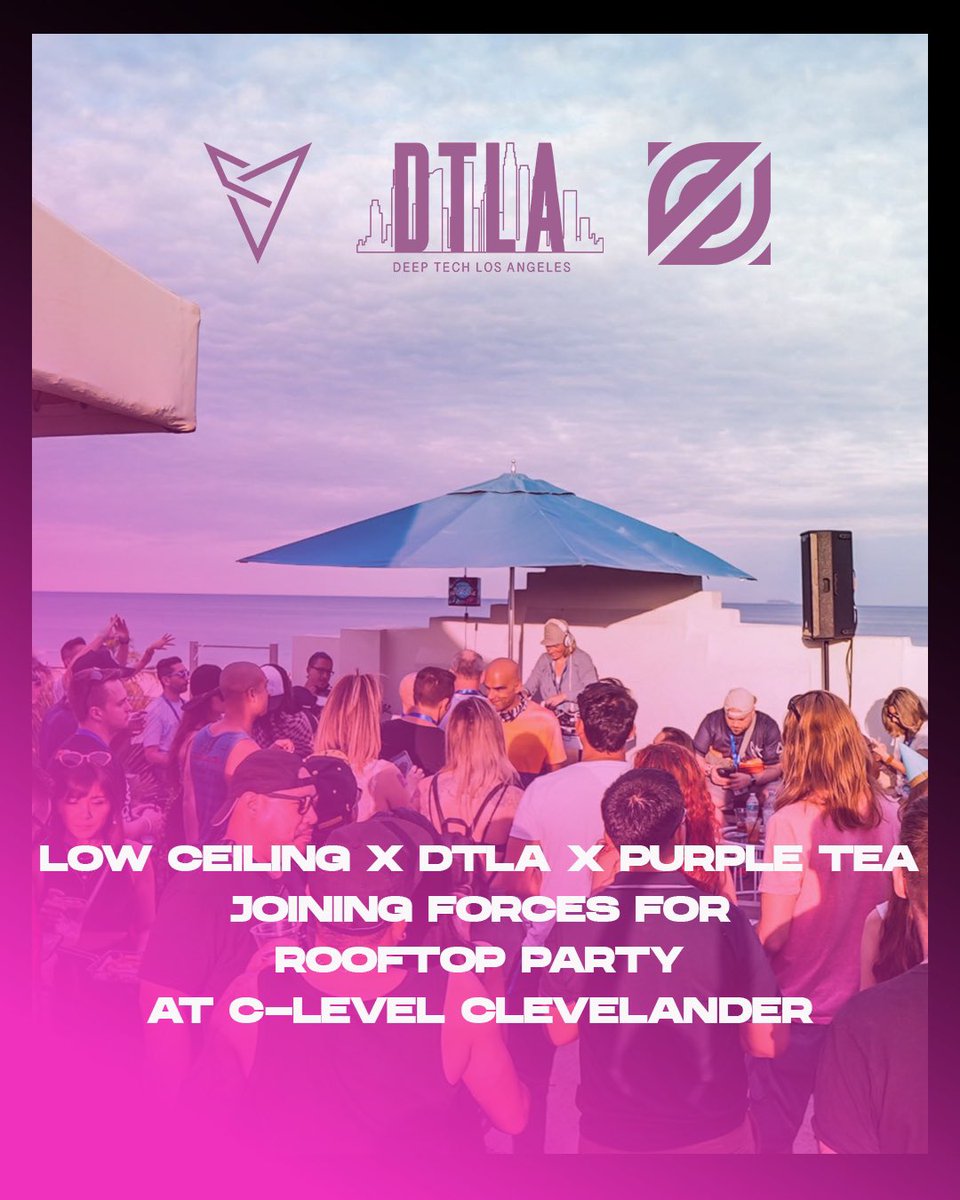 🌴Miami Music Week Here We Come!🌴

<a href="/lowceilingmusic/">LOW CEILING</a> x Deep Tech Los Angeles x <a href="/purpletearecord/">Purple Tea Records</a> have teamed up for a rooftop party Saturday March 29th on the C-Level Rooftop at Clevelander Hotel for <a href="/MiamiMusicWeek/">Miami Music Week</a> 🏨 
 
More details to come soon!