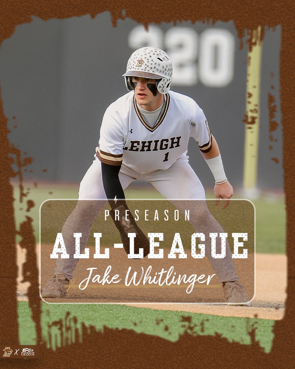 Lehigh Baseball (@lehighbaseball) on Twitter photo That's our center fielder! ⭐
<a href="/WhitlingerJake/">Jake Whitlinger</a> was named <a href="/PatriotLeague/">Patriot League</a> Preseason Defensive Player of the Year and earned a spot on the Preseason All-League team!
📝 bit.ly/40BVbkM
#GoLehigh That's our center fielder! ⭐
<a href="/WhitlingerJake/">Jake Whitlinger</a> was named <a href="/PatriotLeague/">Patriot League</a> Preseason Defensive Player of the Year and earned a spot on the Preseason All-League team!
📝 bit.ly/40BVbkM
#GoLehigh