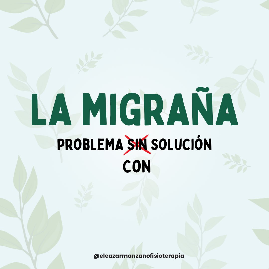 FisioEleazar's tweet photo. ¡HABLEMOS DE LA MIGRAÑA!

La migraña es, como muchos otros, un dolor sin daño en el tejido. Después de innumerables pruebas llega el mensaje "no hemos encontrado nada, todo parece indicar que tienes migraña". https://t.co/701TSsDA8a