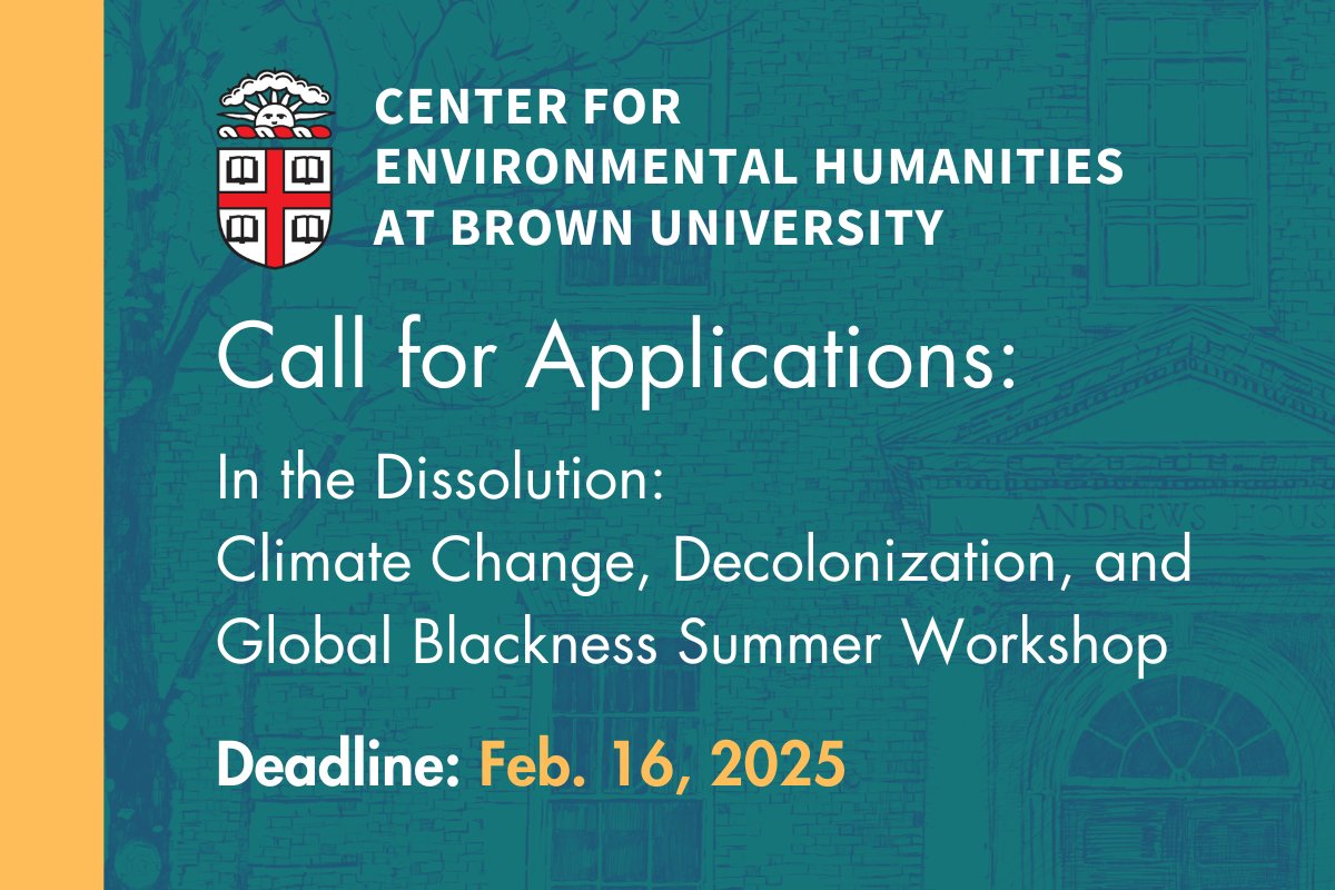 CogutInstitute's tweet image. Brown Univ. grad students can apply to join a May 27–June 2 workshop at Brown. @MacaGomezBarris (Brown) and @crichlow (Duke) direct the workshop. Applications are due Feb. 16. Details: bit.ly/3WtXgOw @BrownGradSchool @BrownUResearch