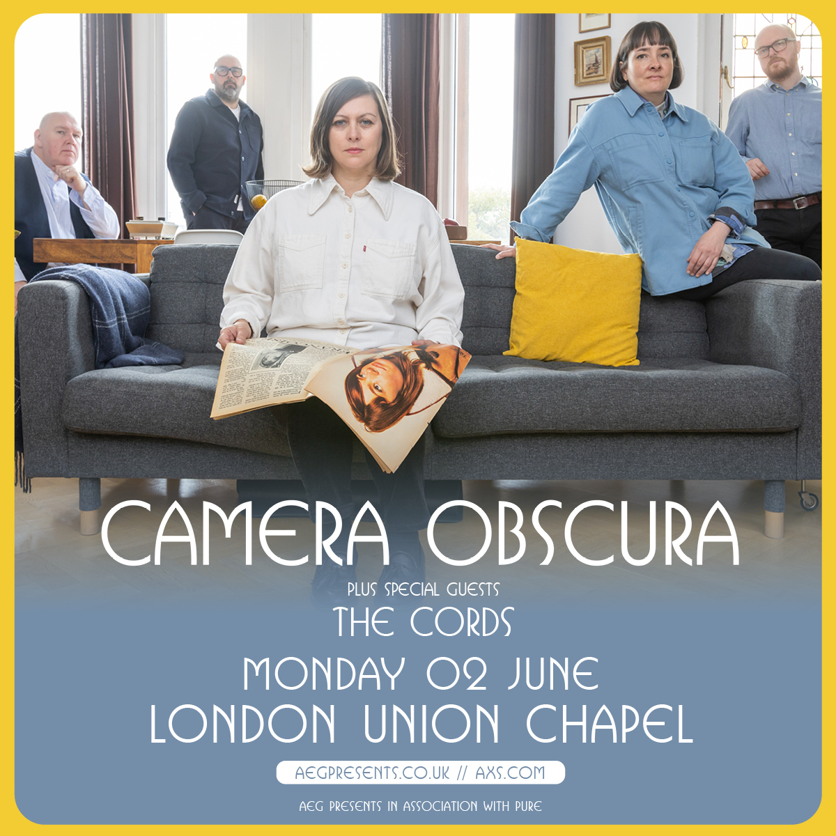 AEG Presents UK (@aeg_presents) on Twitter photo ON SALE NOW!
<a href="/Camera_Obscura_/">Camera_Obscura_</a> | <a href="/UnionChapelUK/">Union Chapel London</a> | 2 June 2025
Tickets on sale now: aegp.uk/CameraObscura2… ON SALE NOW!
<a href="/Camera_Obscura_/">Camera_Obscura_</a> | <a href="/UnionChapelUK/">Union Chapel London</a> | 2 June 2025
Tickets on sale now: aegp.uk/CameraObscura2…