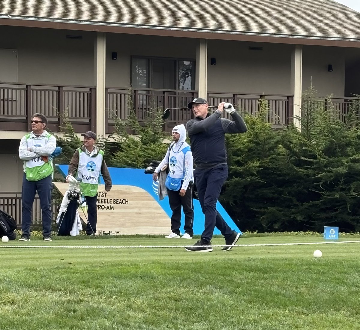 Former 49er QB Steve Young one of the few recognizable celebrities at this years Pebble Beach Pro-Am
