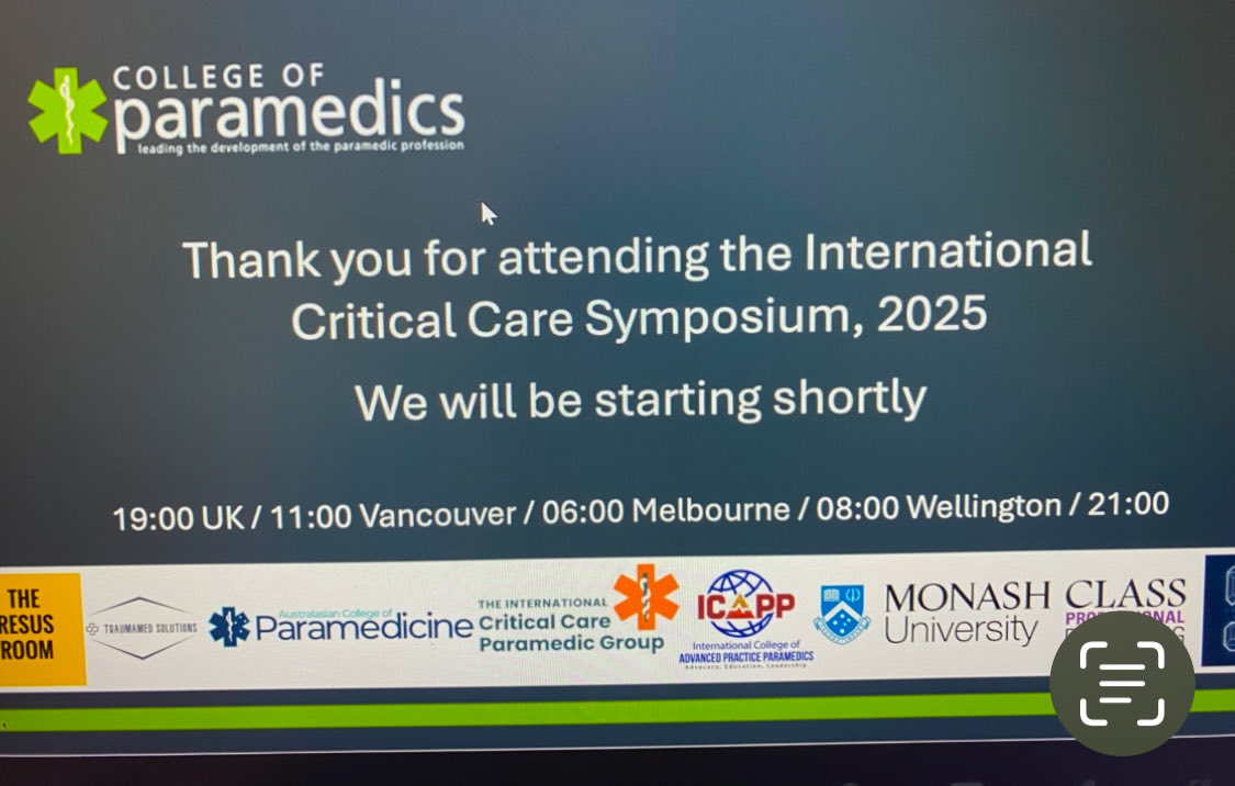 Carl Smith (@carlsmithcop) on Twitter photo Good luck to all our speakers as we start the 2025 critical care symposium. It’s going to be a great evening. <a href="/ParamedicsUK/">College of Paramedics</a> <a href="/FPHCEd/">prehospitalcare</a> Good luck to all our speakers as we start the 2025 critical care symposium. It’s going to be a great evening. <a href="/ParamedicsUK/">College of Paramedics</a> <a href="/FPHCEd/">prehospitalcare</a>