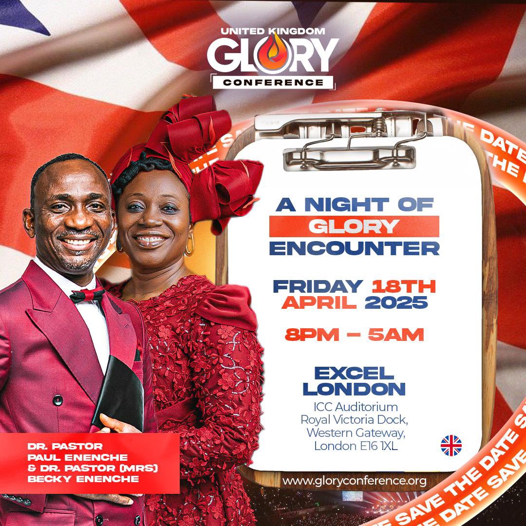 chinny_billionz's tweet image. Save the date and prepare your heart for an unforgettable experience. 

#TheGloryConference2025 #OneNightOfGlory #FaithUnleashed #ICCExcel #GodsGlory