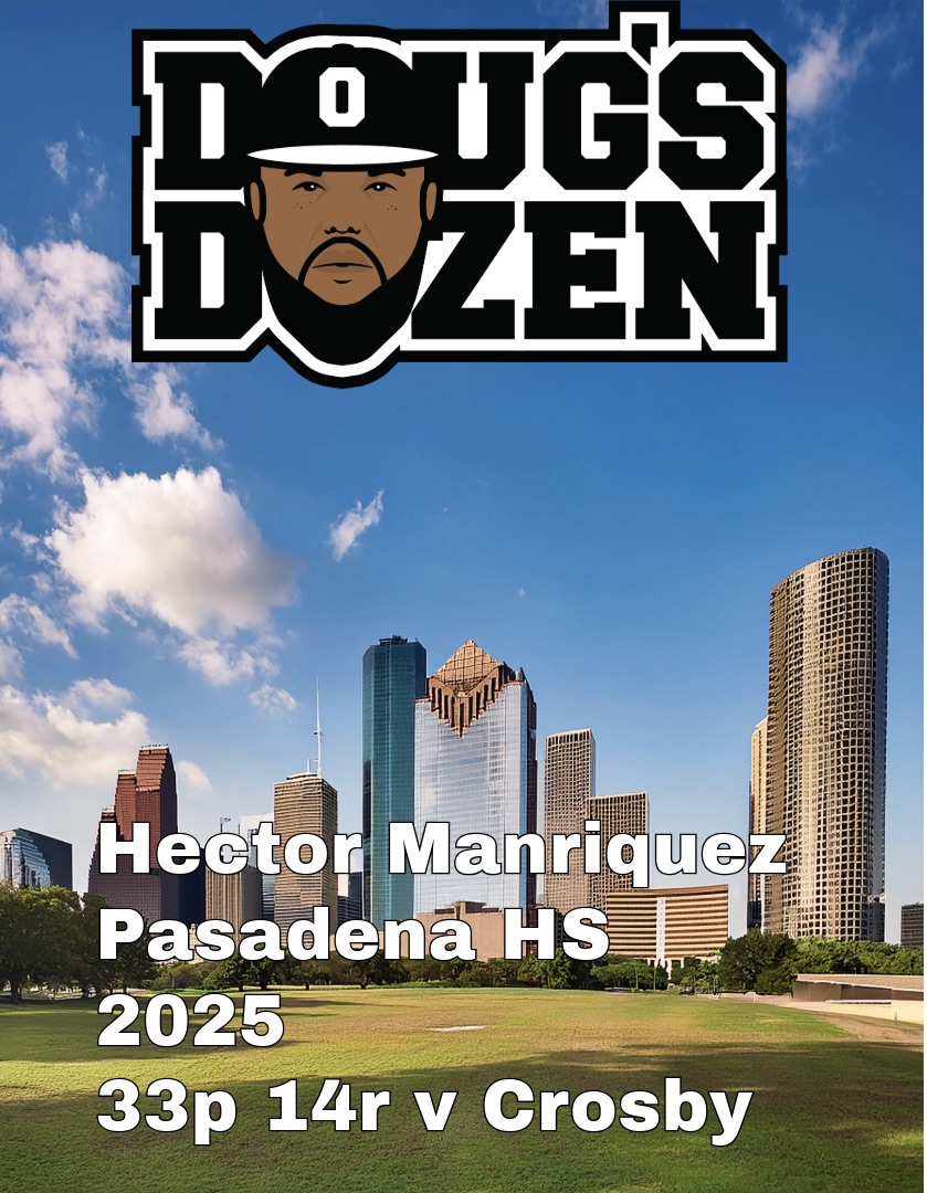 #DougsDozen
Jan. 20-25

Hector Manriquez <a href="/hmanriquez24/">Hector manriquez</a> 
Pasadena HS '25