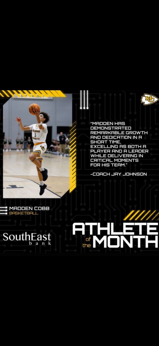 McMinn County Basketball (@keesbasketball) on Twitter photo Congratulations <a href="/MaddenCobb4/">Madden Cobb</a> for being selected Student Athlete of the Month <a href="/CoachJayy92/">Jay Johnson</a> <a href="/mcminnathletics/">McMinn High School Athletics</a> #keesbasketball Congratulations <a href="/MaddenCobb4/">Madden Cobb</a> for being selected Student Athlete of the Month <a href="/CoachJayy92/">Jay Johnson</a> <a href="/mcminnathletics/">McMinn High School Athletics</a> #keesbasketball