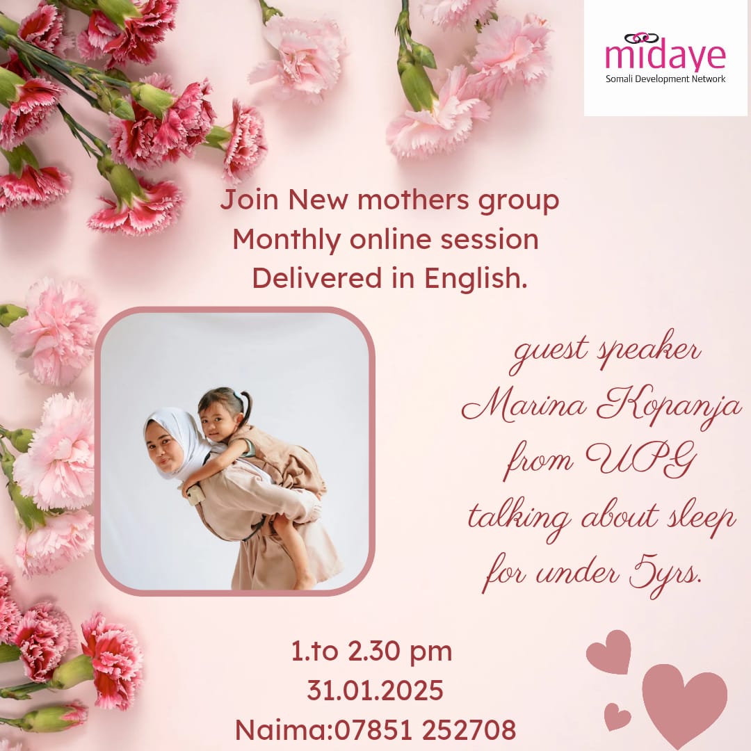 Monthly catch up with new mum's.