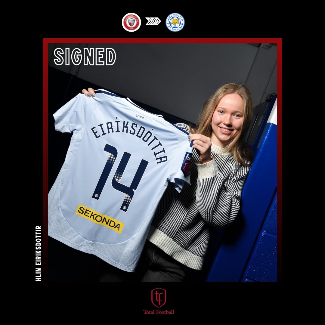 TotalFootballAg's tweet image. Congratulations @hlineiriksdott1 on signing with Leicester City for 2 1/2 years ✍️🤝👌