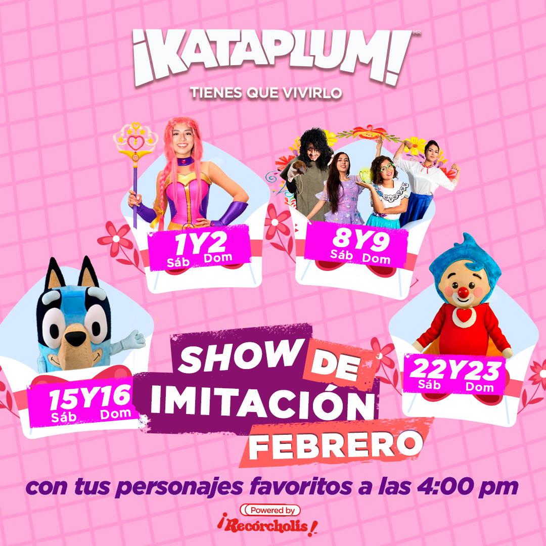 𝐄𝐬𝐭𝐞 𝐟𝐞𝐛𝐫𝐞𝐫𝐨, 𝐝𝐢𝐯𝐢𝐞́𝐫𝐭𝐞𝐭𝐞 𝐚 𝐥𝐨 𝐠𝐫𝐚𝐧𝐝𝐞 𝐞𝐧 ¡𝐊𝐚𝐭𝐚𝐩𝐥𝐮𝐦! 🎢✨ Con increíbles shows para toda la familia. 🌟
¡𝑵𝒐 𝒕𝒆 𝒑𝒖𝒆𝒅𝒆𝒔 𝒑𝒆𝒓𝒅𝒆𝒓 𝒍𝒂 𝒅𝒊𝒗𝒆𝒓𝒔𝒊𝒐́𝒏! 🎠🙌