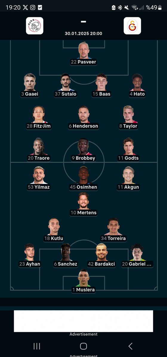 Geçen sene 22 Şubat'ta 4 yediğimiz Sparta Prag deplasmanındaki aynı sağ bek ve sol bekle sahaya çıkınca, Flashscore bile 'Yok ya bu kadar olmaz' diip, ortay karışık bir şeyler yapmış...