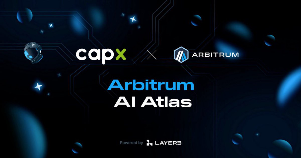 0xCapx's tweet image. Capx joins @arbitrum AI Atlas!

Explore Capx AI, use Capx SuperApp, and win rewards—powered by @layer3xyz 

Find the link below