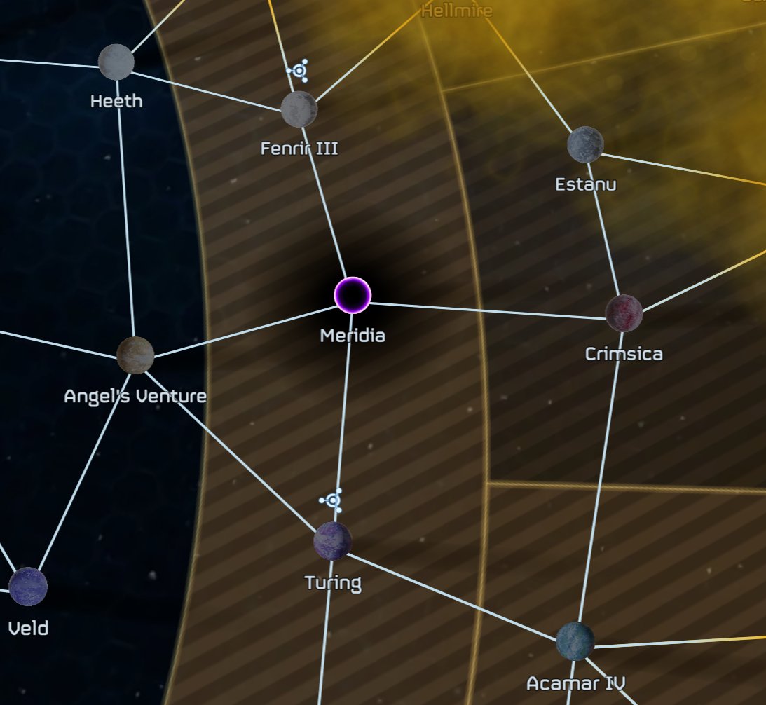 Helldivers_NOW's tweet photo. #Helldivers2 | #Helldivers2GalacticMap
Meridia's Warp Link to Estanu has been cut off https://t.co/th8pRb1lgo