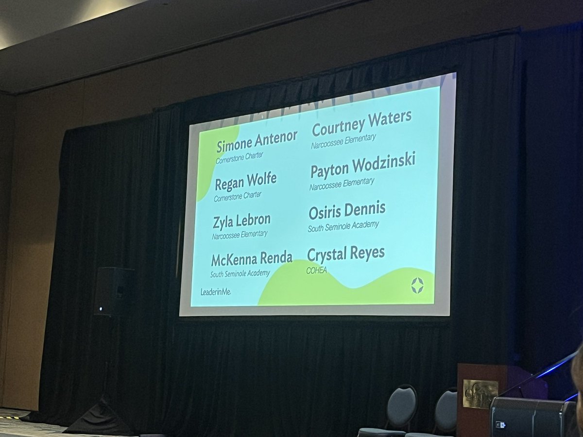 Such an inspiring student panel at the Leader in Me Symposium! Their leadership, confidence, and insights show the power of student voice in action. The future is bright! #LeaderInMe #StudentVoice #LIMSymposium