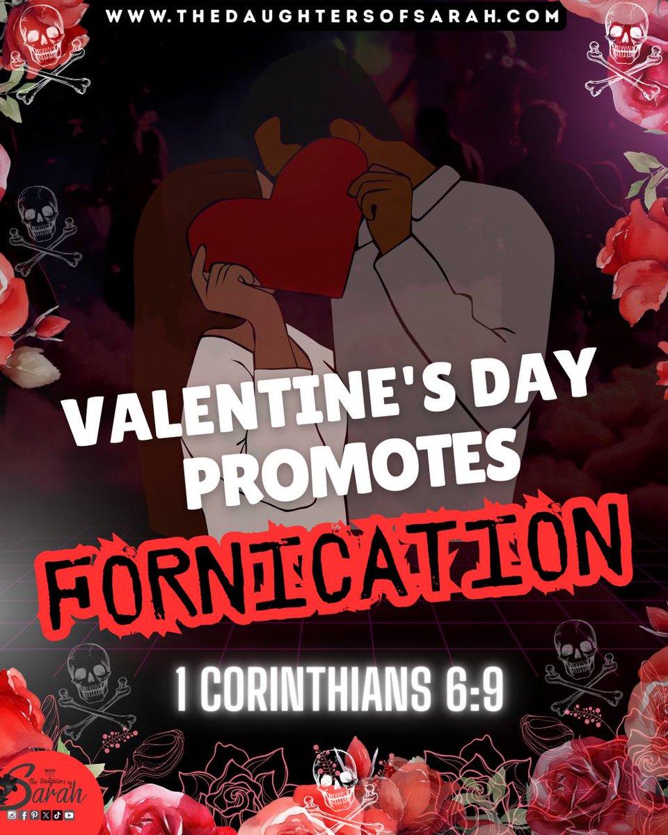 DOS_IUIC's tweet photo. Marriage is honorable. Having a Valentine is not. This is an evil day that promotes fornication, baby daddies, baby mommas, and abortions. Come out from the world of following man-made traditions and obey God’s laws.
#DOS #NOBOYFRIEND #NOGIRLFRIEND #EVIL #MANMADE #SIN #IDOLATRY https://t.co/WymHKtLRTA