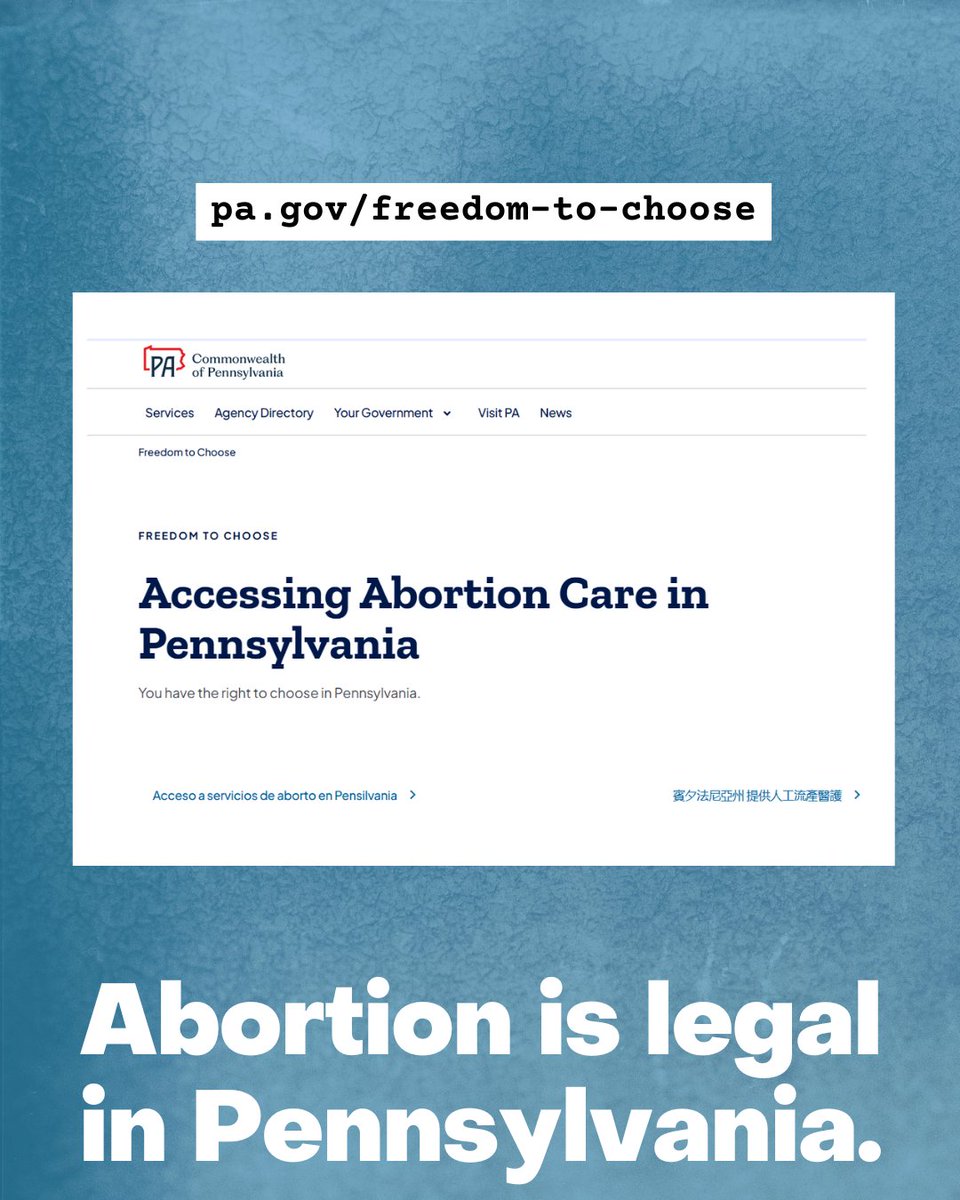 NewPennsylvania's tweet image. Anyone else notice that ReproductiveRights.gov has gone missing?

The Trump administration removed it shortly after taking office. 

Abortion is still legal in PA.
For more info, visit: pa.gov/freedom-to-cho…

#Pennsylvania #ProChoice