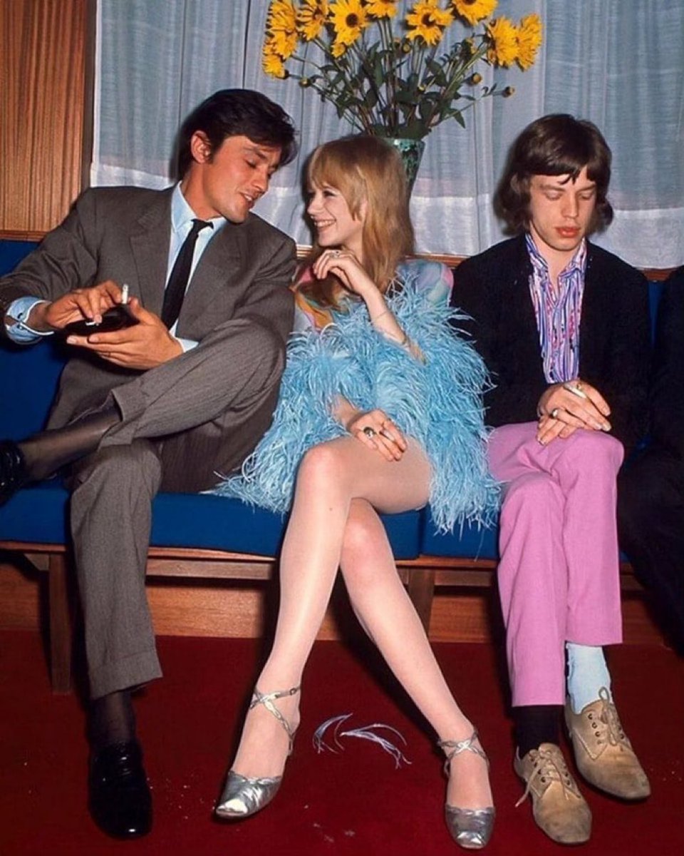 When you’re a rock star but your competition is Alain Delon.

RIP Marianne Faithfull (1946-2025)