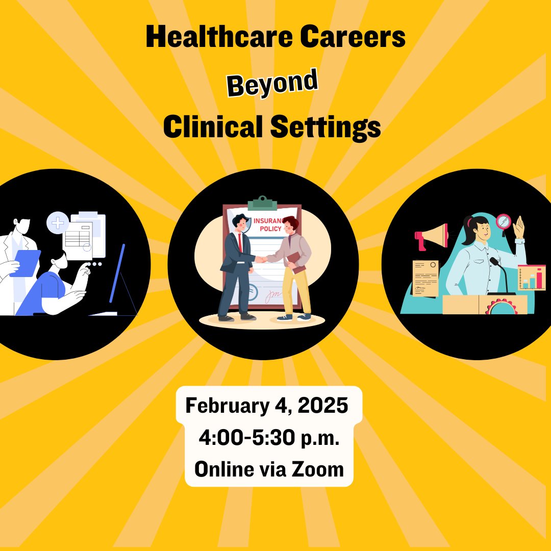 Learn about career paths in healthcare beyond the clinical setting from recent alumni! You will get advice and tips on how to break into different industries, such as health administration, public health, health policy, and more!

More info 👉 go.wisc.edu/4c7v29