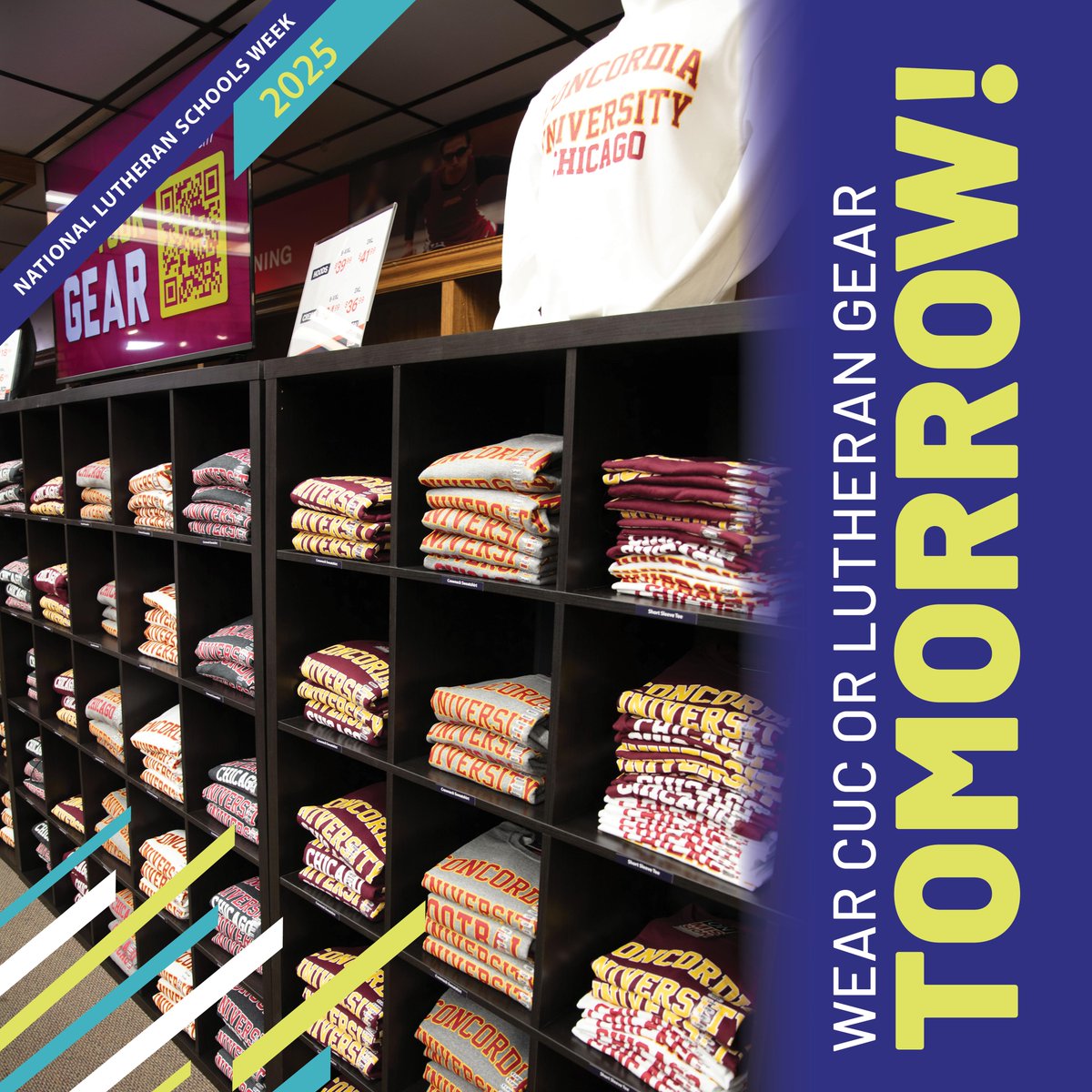 Show your school spirit tomorrow for National Lutheran Schools Week! Wear your CUC gear or represent another Lutheran school with pride. Let’s stand tall together in unity and celebration! #NLSW2025
