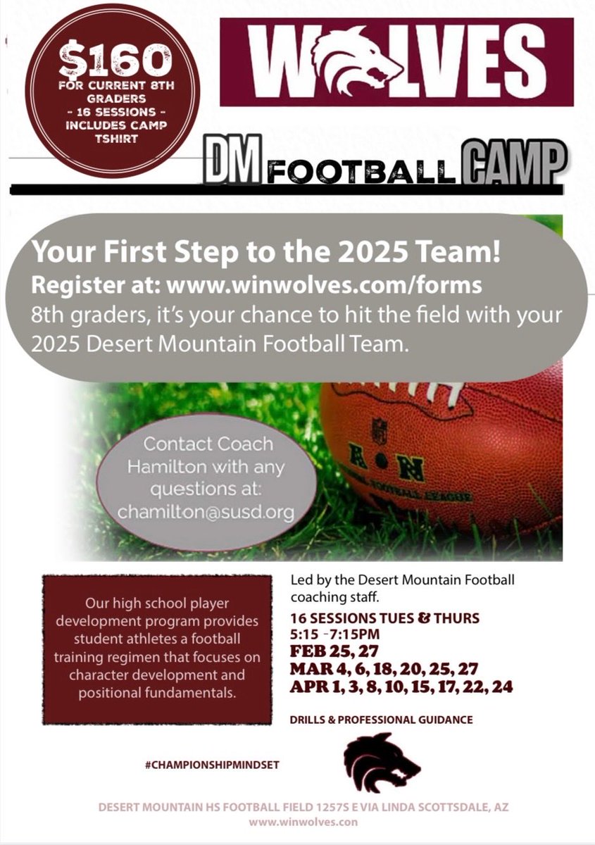 We are VERY excited to start working with the next group of Wolves Players!  Get signed up now! 🐺💪🏽