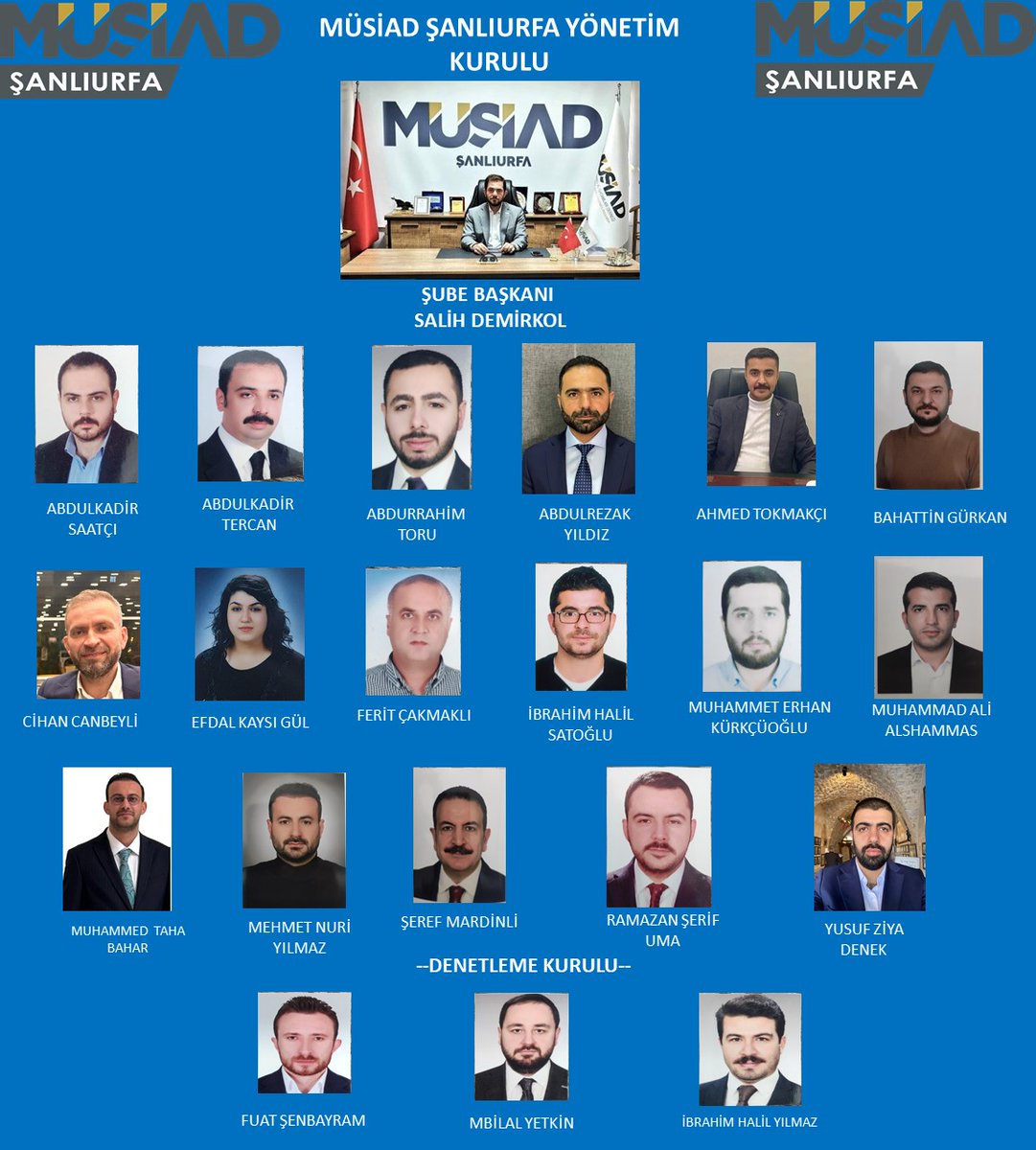 23. Olağan Genel Kurul Sonrası Oluşan Yeni Yönetim Kurulumuz.