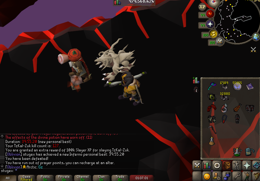 39:55 inferno + 4th gamer to s40