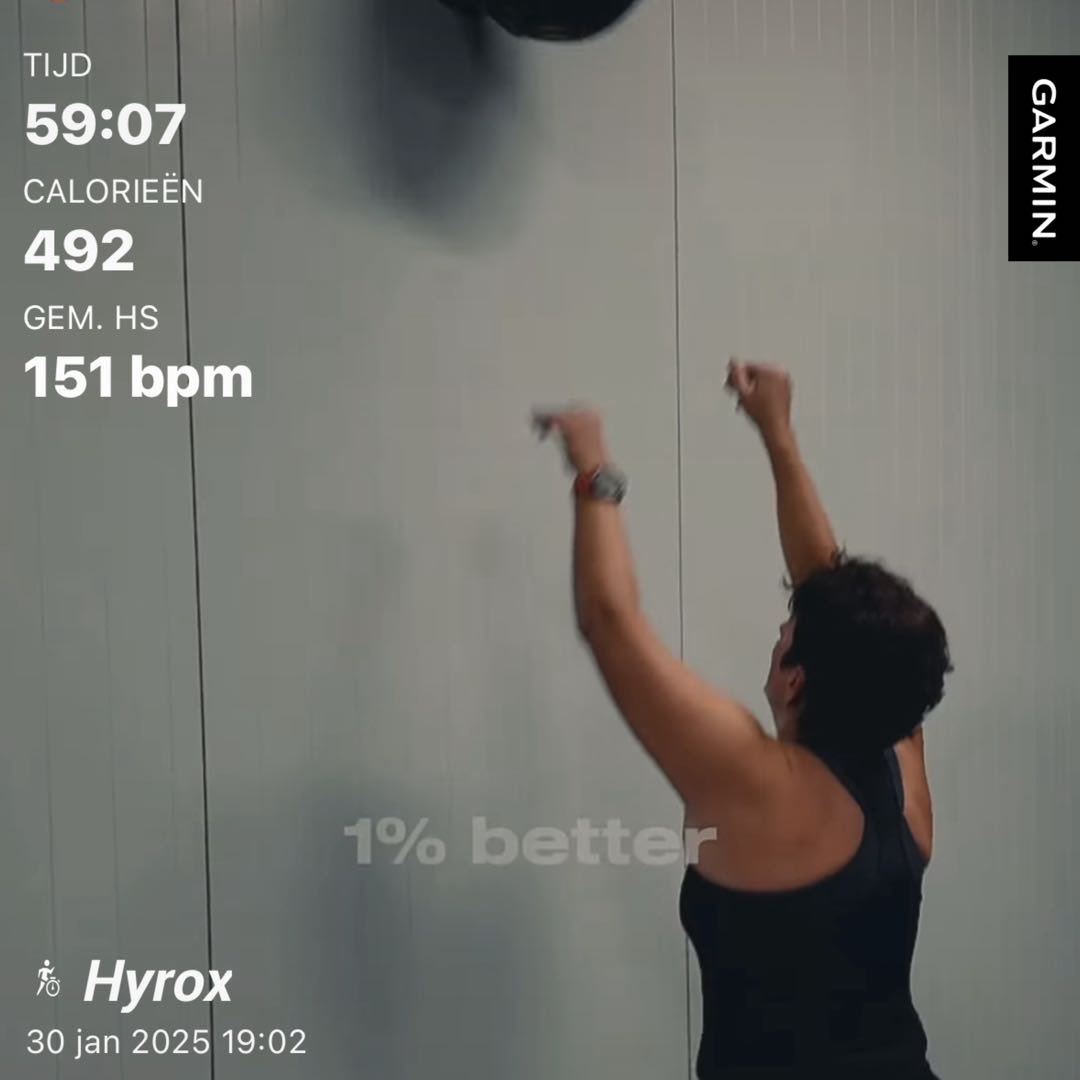 KarinAlphen's tweet photo. Dat was weer een fijne Hyrox training: Ski, roeien, wall balls, lunges, burpees, farmer’s carry, sled push/pull. En dat afgewisseld met ski, ski, ski en nog meer ski😂.
#hyrox #epixtraining #uurtjestukgaan
#beatyesterday #garmin https://t.co/7d9m7pQKcF