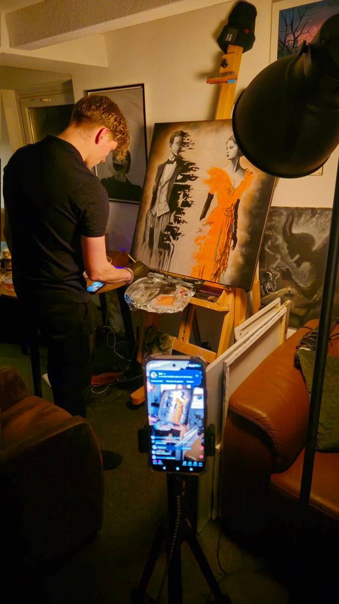 And we continue on the painting! 
Wanna see the process? Join my live on tiktok! 

tiktok.com/@melvinchristi…

#oilpainting #TikTok #artwork #art #painting