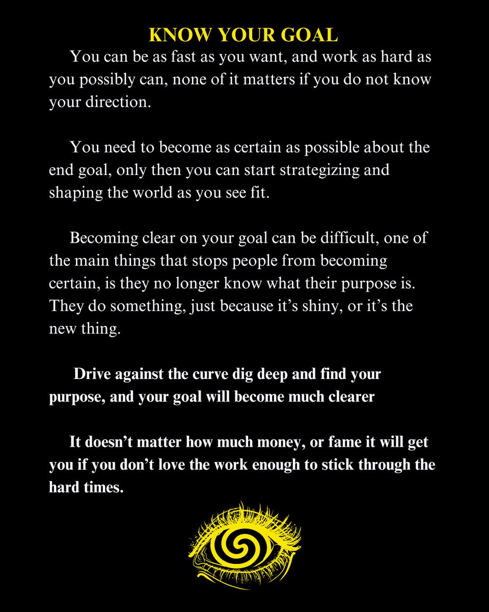 ASCENDANTLEGION's tweet photo. Know your goal 
No goal, no strategy https://t.co/64TLIuPZWN