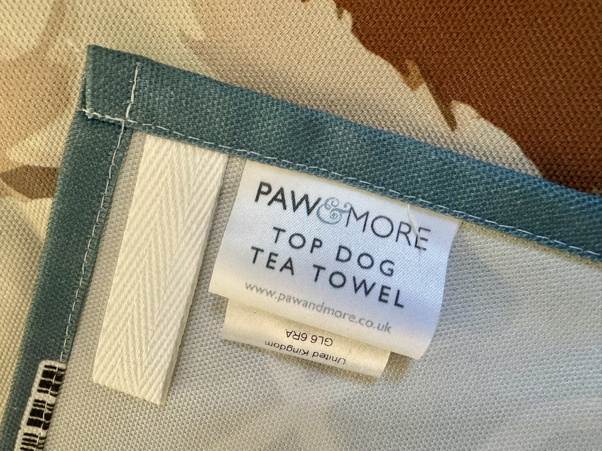 Just added a bit of extra branding to our new range of tea towels. 

Check them all out here: pawandmore.co.uk/collections/to…