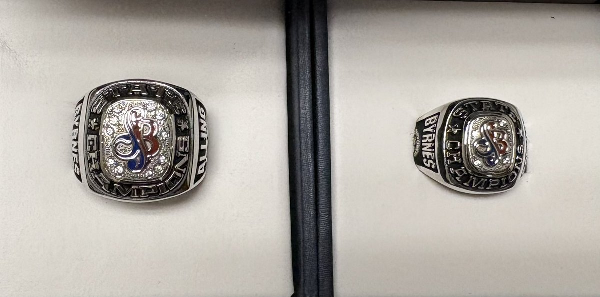 Byrnes State Ring day! Congrats Chris Moss and the 6A state champs! <a href="/JFBHSRebels/">James F. Byrnes High</a> @erinbgreenway <a href="/SpartanburgD5/">Spartanburg District Five Schools</a>