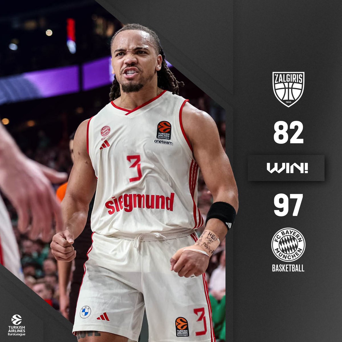 FCBBasketball's tweet photo. WHAT A WIN in Kaunas! 💪😍

#FCBB #WeBallTogehter #ZALBAY @EuroLeague https://t.co/mvDAtX1IaV