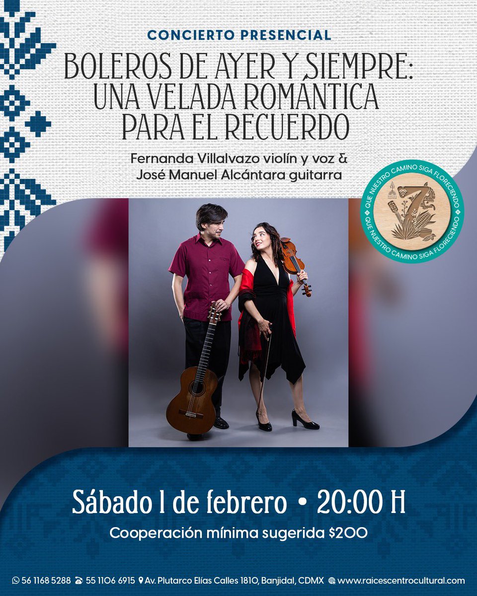 RaicesCCMX's tweet photo. Acá está la cartelera para este fin de semana, vamos a despedir el primer mes del año con mucha tradición. Vico Díaz en la Leona ¿nos vemos acá? https://t.co/IHg8UfGZlK