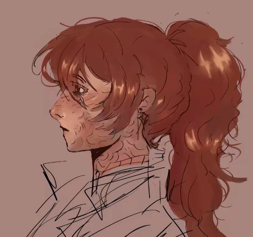 voca_nova's tweet photo. Sorry for no art ive been busy 🤕 diluc redraw as apology https://t.co/u8ybWgUqzp