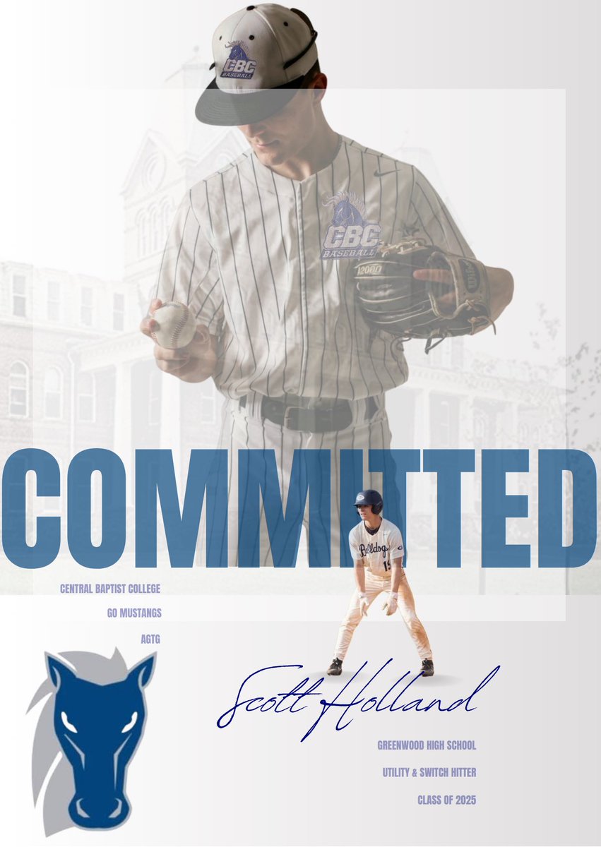 It is my privilege to announce my commitment to continue my baseball career at <a href="/Cbcmustangbsb/">CBC Mustang Baseball</a>. <a href="/GWDBaseball/">Greenwood Baseball</a> <a href="/GWDAthletics/">Greenwood Bulldogs</a> <a href="/tim_radio/">Tim Terry 🎤</a>