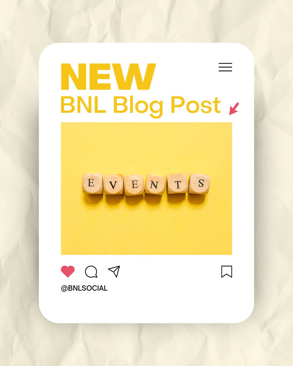 New to the blog: 6 tips for event marketing on social media 🗓️✨⁠
⁠
In case no one mentioned it, every social media platform offers you a unique opportunity to promote your event in a different way. Read our latest blog post: bnlmediaconsulting.com/blog/6-tips-fo… to learn more! 

⁠