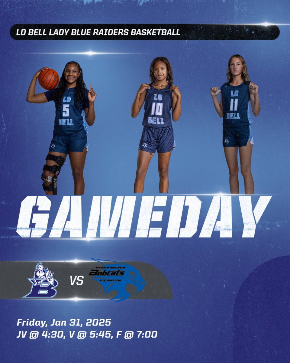 Huge game at home on Friday as we host Byron Nelson! Come out and support your Lady Blue Raiders Basketball Team!  #elev8e <a href="/hebisd/">HEB ISD</a> <a href="/bellblueraiders/">L.D Bell High School</a>