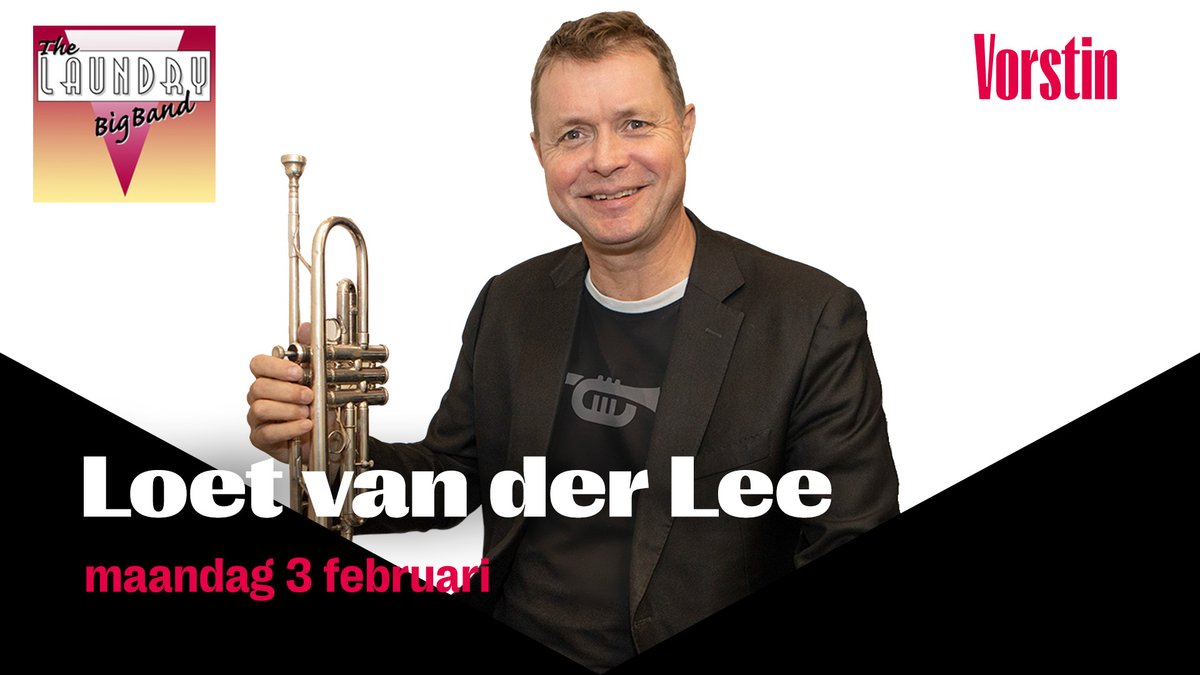 Wasdag (152) met Loet van der Lee (trompet) en Derk de Kloet (Vocals).  Iedereen is welkom voor een kijkje in de keuken van The Laundry Big Band tijdens de openbare repetitie (20:00h tot 21.15h) en wasdagconcert (21:30h tot 22:30h)
<a href="/devorstin/">De Vorstin</a> <a href="/bigband/">FTO Bigband</a> <a href="/jazz/">Jasmine</a> <a href="/uhilversum/">UITpuntHilversum</a> <a href="/mediastad/">Mediastad</a>