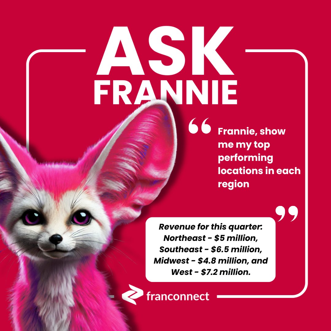 🗣️ Don't miss our live #demo! Catch #FrannieAI™ in action at <a href="/Franchising411/">IFA</a> #IFA2025 🎉  
WHEN? 📆 Feb 10–13
WHERE? 📍FranConnect Booth #221  
RSVP for an exclusive sneak peek 👉 franconn.info/4h4JTws

#AIInnovation #Franchising411 #OperationalExcellence