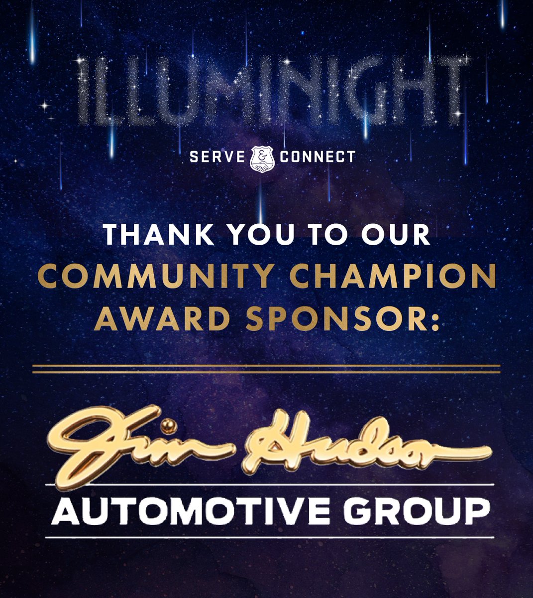 Serve & Connect (@serveandconnect) on Twitter photo A huge thank you is in order to <a href="/JimHudsonAuto/">Jim Hudson Auto Group</a> for serving as our Community Champion Award sponsor for this year's Illuminight! We're incredibly grateful for the community's support and can't wait to celebrate at Illuminight!
Grab your tickets here: bit.ly/40yG37J A huge thank you is in order to <a href="/JimHudsonAuto/">Jim Hudson Auto Group</a> for serving as our Community Champion Award sponsor for this year's Illuminight! We're incredibly grateful for the community's support and can't wait to celebrate at Illuminight!
Grab your tickets here: bit.ly/40yG37J