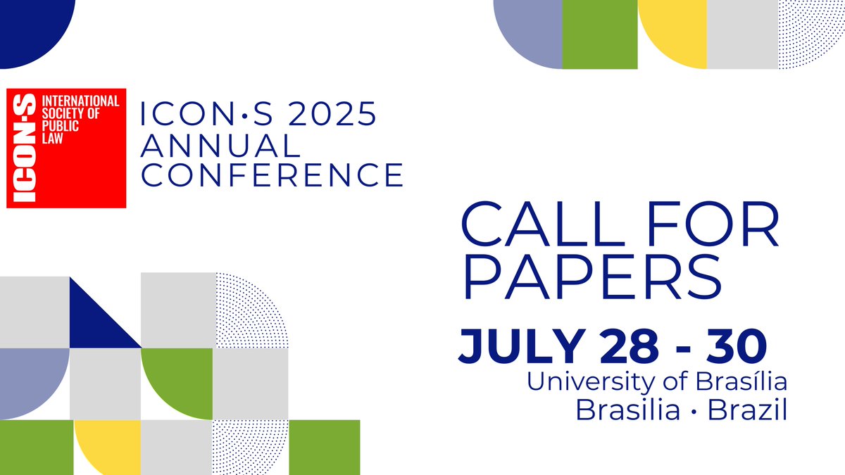 🚨 Last call! 

The CfP for the 2025 ICON•S Annual Conference closes TOMORROW (Jan 31). 

Don't miss the chance to submit your proposals. We look forward to seeing you in Brasília🇧🇷! 
#iconsbrasília

Learn more and submit here: icon-society.org/icon-s-annual-…